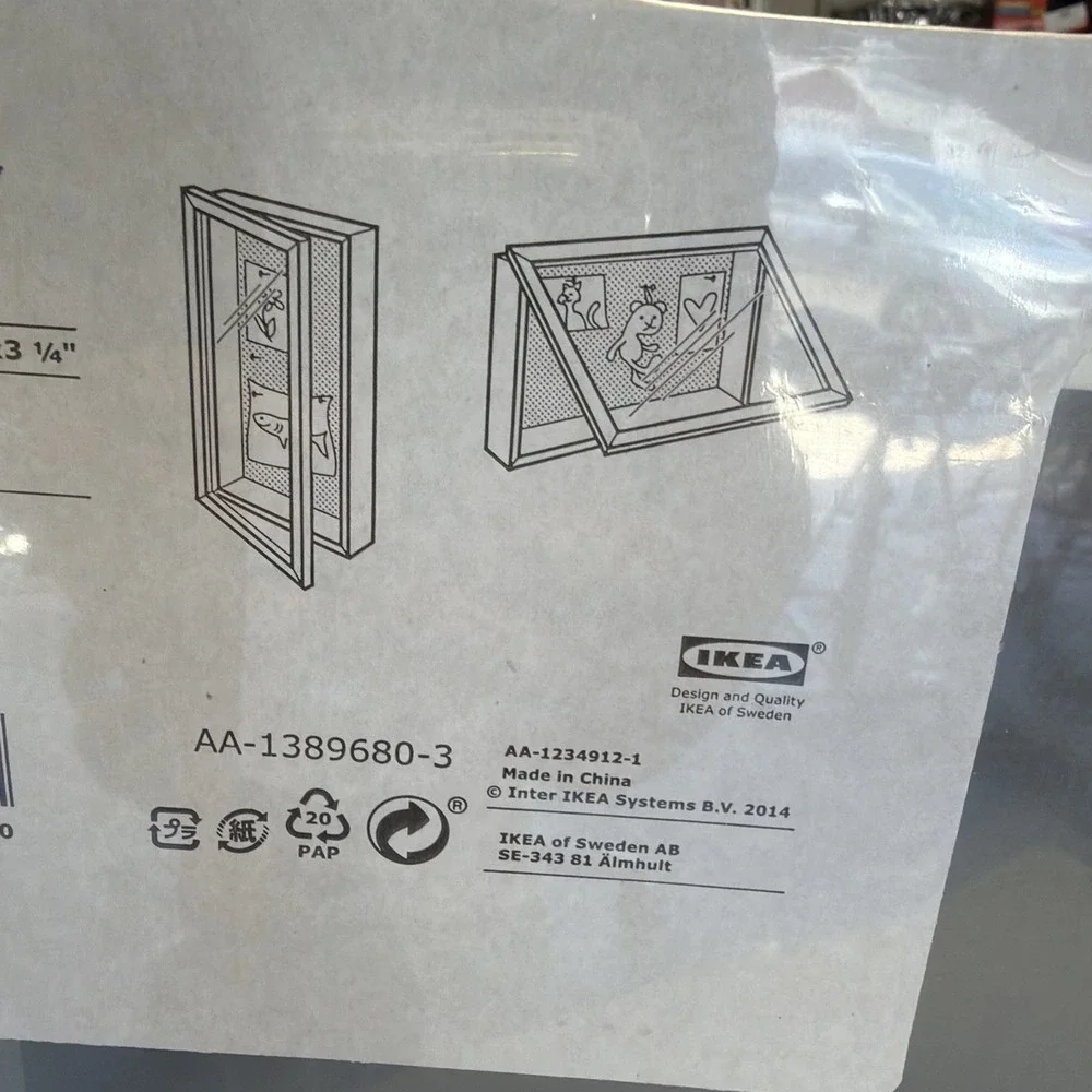 Sealed IKEA KASSEBY WALL DISPLAY UNIT‎ 502.647.53 HENRIK PREUTZ Shadow Box Frame